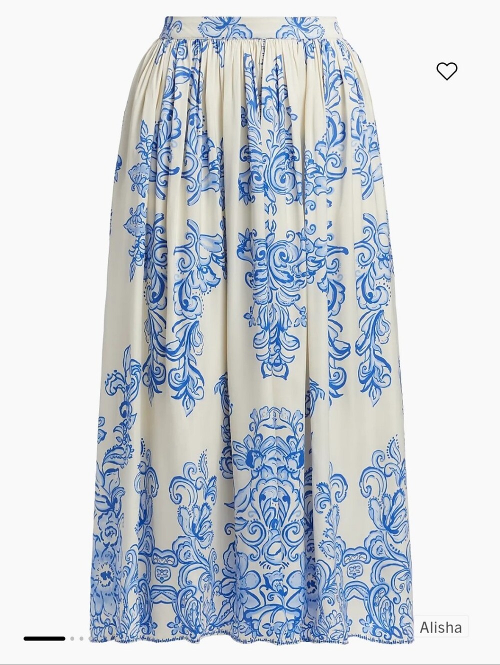 Johnny Was Kenzie Abstract Print Midi-Skirt